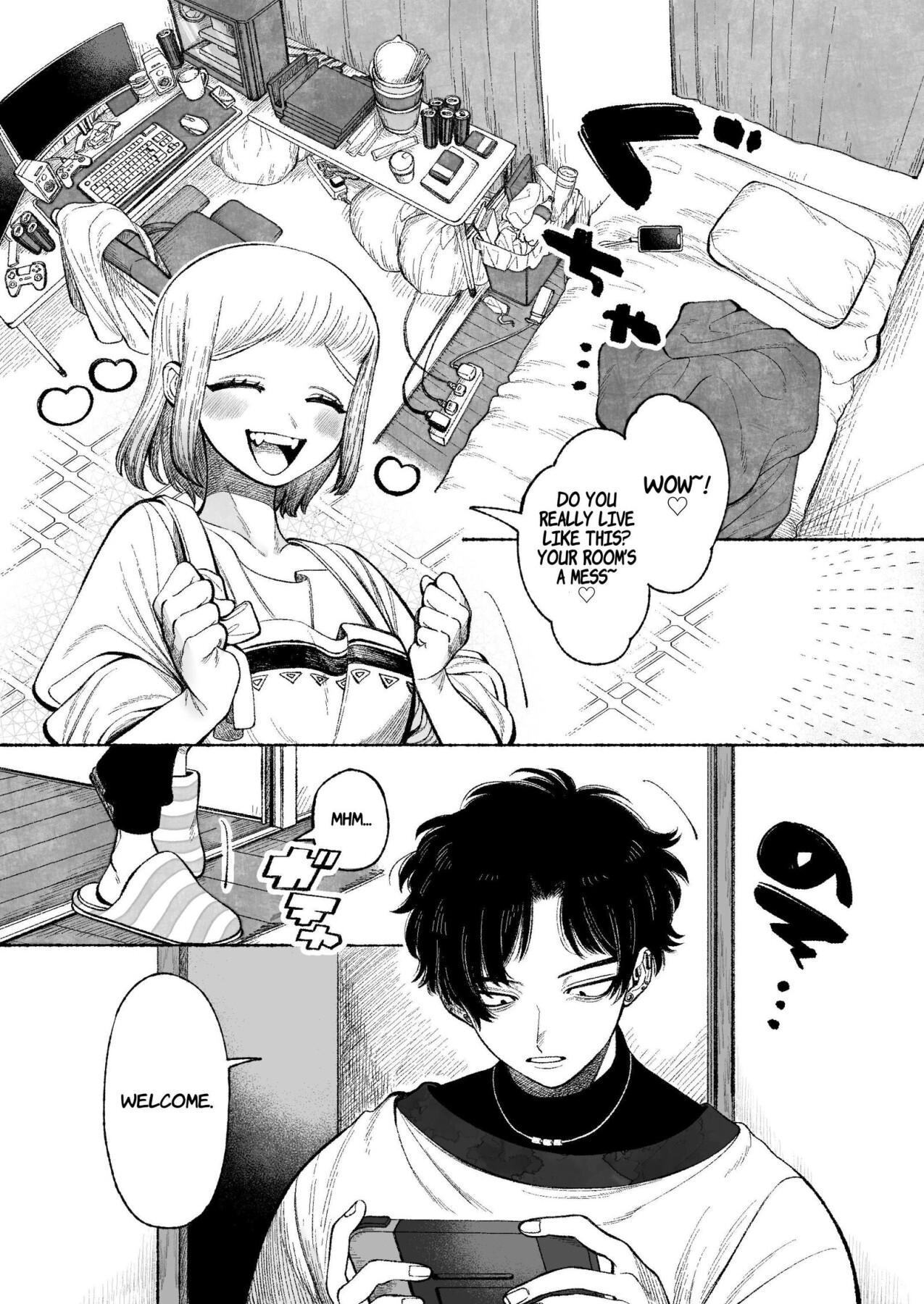 Hentai Manga Comic-My Sadistic Boyfriend Tetsu-kun Wants Me To Tease His Nipples!-Read-2